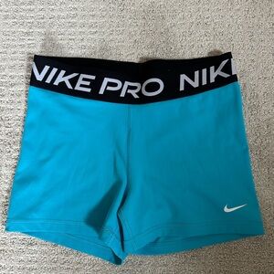 Nike Blue Athletic Shorts with Compression Fit